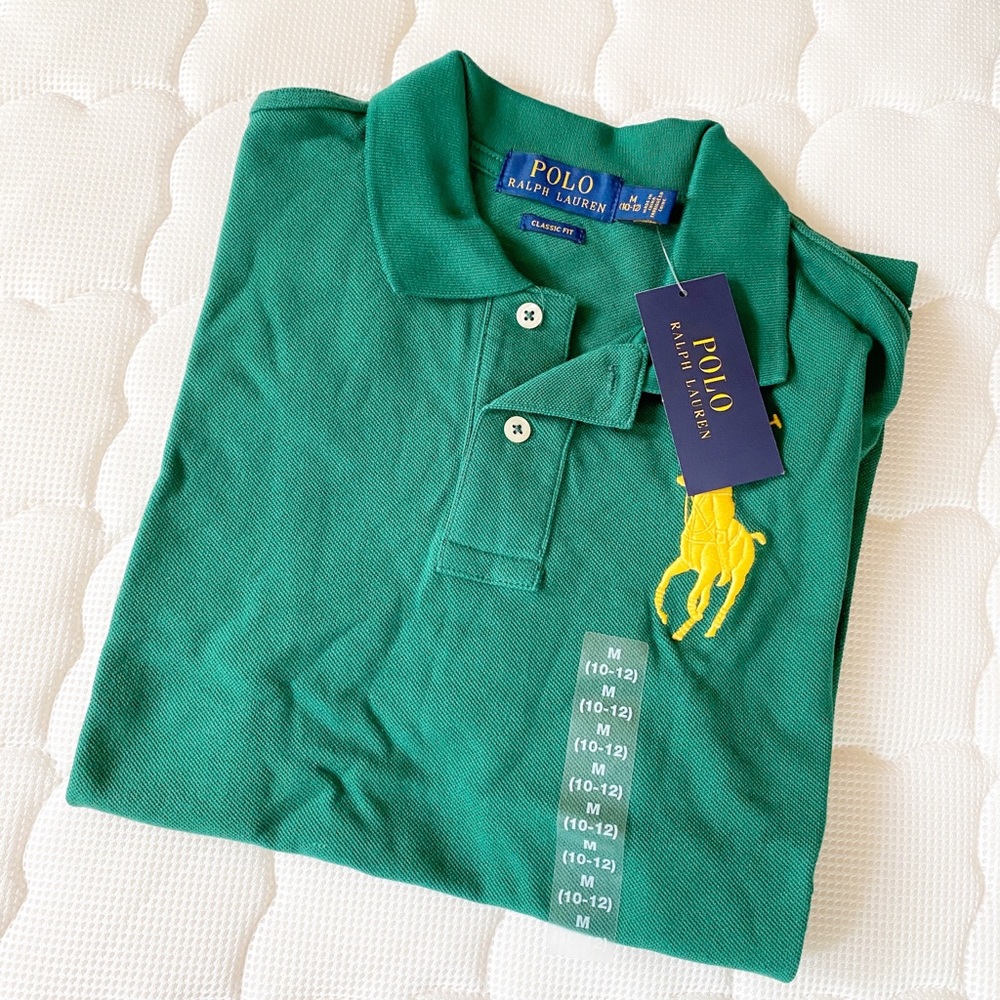 POLO RALPH LAUREN Boys Green Polo Shirt